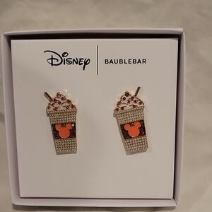 BaubleBar Pumpkin Spice Coffee Cup Earrings